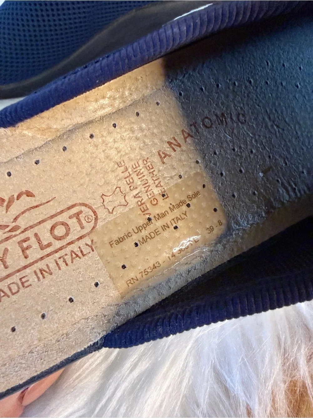 FlyFlot NEW!!! Men's Navy Mesh anti shock Slip-On Loafers